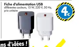 TEDi Fiche d'alimentation USB offre