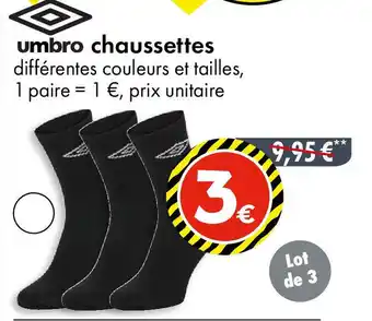 TEDi UMBRO chaussettes offre