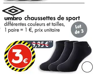 TEDi UMBRO Chaussettes de sport offre