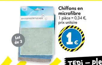 TEDi Chiffons en microfibre offre