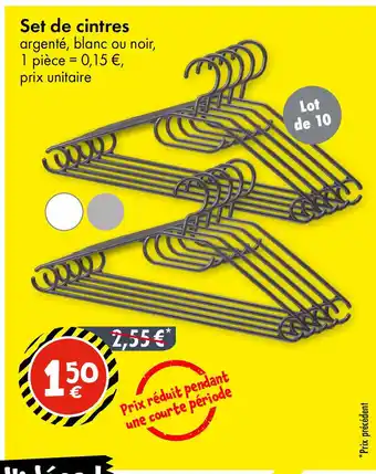 TEDi Set de cintres offre