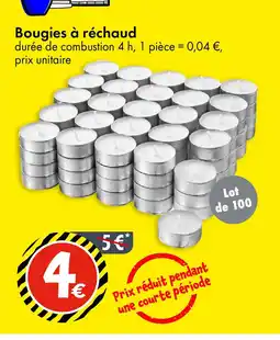 TEDi Bougies à réchaud offre