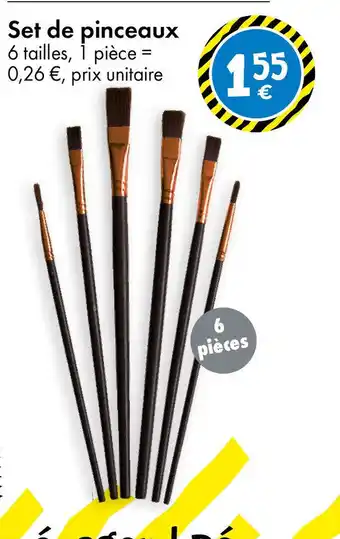 TEDi Set de pinceaux offre