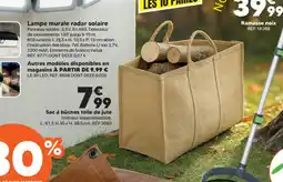 Shopix Sac à bûches toile de jute offre