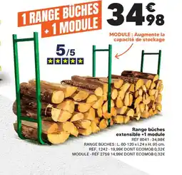 Shopix Range bûches extensible +1 module offre