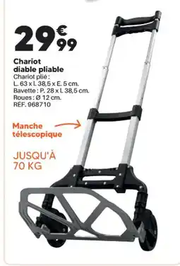 Shopix Chariot diable pliable offre
