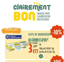 La Vie Claire Filets de maquereuax offre