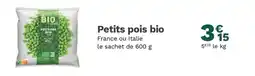 Picard Petits pois bio offre