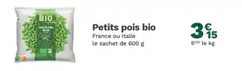 Picard Petits pois bio offre