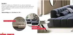 Möbel Martin SALON Tissu Tecno black offre