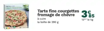 Picard Tarte fine courgettes fromage de chevre offre