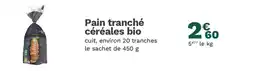 Picard Pain tranché céréales bio offre