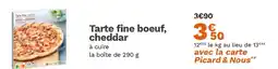 Picard Tarte fine boeuf, cheddar offre