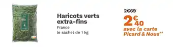 Picard Haricots verts extra-fins offre