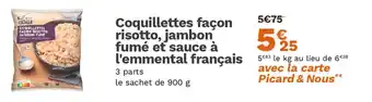 Picard Coquillettes façon risotto, jambon fumé et sauce à l'emmental français offre