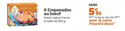 Picard 6 Empanadas au bœuf offre