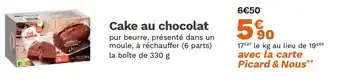 Picard Cake au chocolat offre