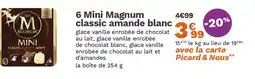 Picard 6 Mini Magnum classic amande blanc offre