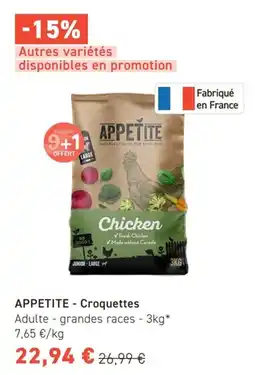 Tom&Co Appetite Croquettes Adulte grandes races offre