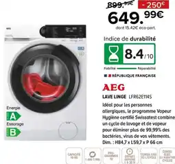 Gitem AEG lave linge LFR62E114S offre