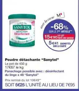 Monoprix SANYTOL Poudre détachante offre