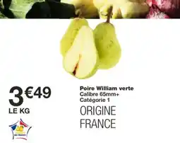 Monoprix Poire William verte offre