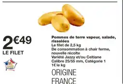 Monoprix Pommes de terre vapeur, salade, rissolées offre