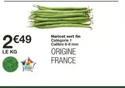 Monoprix Haricot vert fin offre