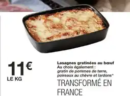 Monoprix Lasagnes gratinées au bœuf offre