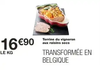 Monoprix Terrine du vigneron aux raisins secs offre