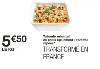 Monoprix Taboulé oriental offre
