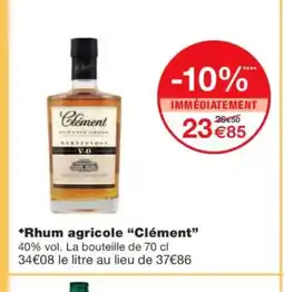 Monoprix CLÉMENT Rhum agricole offre