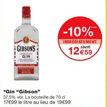 Monoprix GIBSON Gin offre