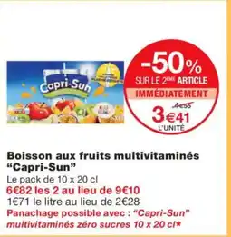 Monoprix CAPRI-SUN Boisson aux fruits multivitaminés offre