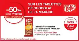 Monoprix KIT KAT Tablette de chocolat au caramel salé offre