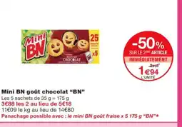 Monoprix BN Mini BN goût chocolat offre