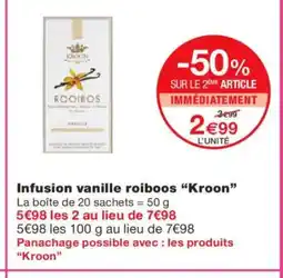 Monoprix KROON Infusion vanille roiboos offre