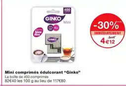 Monoprix GINKO Mini comprimés édulcorant offre