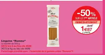 Monoprix RUMMO Linguine offre