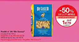 Monoprix DE CECCO Fusilli n°34 offre