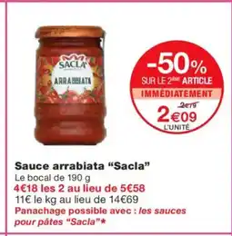 Monoprix SACLA Sauce arrabiata offre