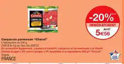 Monoprix CHARAL Carpaccio parmesan offre