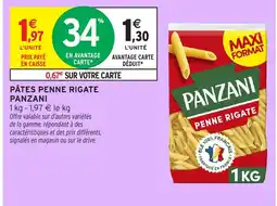 Intermarché Express PANZANI Pâtes penne rigate offre