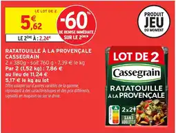 Intermarché Express CASSEGRAIN Ratatouille à la provençale offre