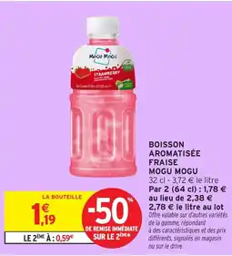 Intermarché Express MOGU MOGU Boisson aromatisée fraise offre