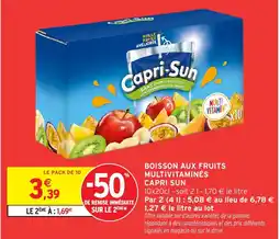 Intermarché Express CAPRI SUN Boisson aux fruits multivitaminés offre