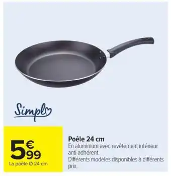 Carrefour Market Poêle 24 cm offre
