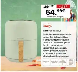 Gitem MENASTYL Air fryer 6025001 offre
