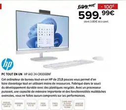 Gitem HP Pc tout en un hp aio 24-cr0068nf offre