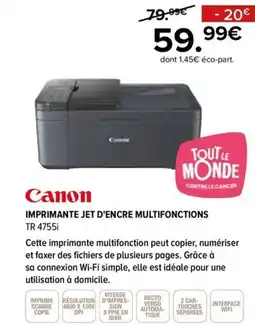 Gitem CANON Imprimante jet d'encre multifonctions tr 4755i offre